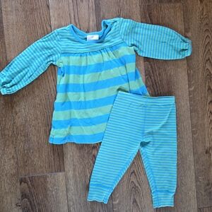 Hanna Andersson Blue and Green Kids Matching Set